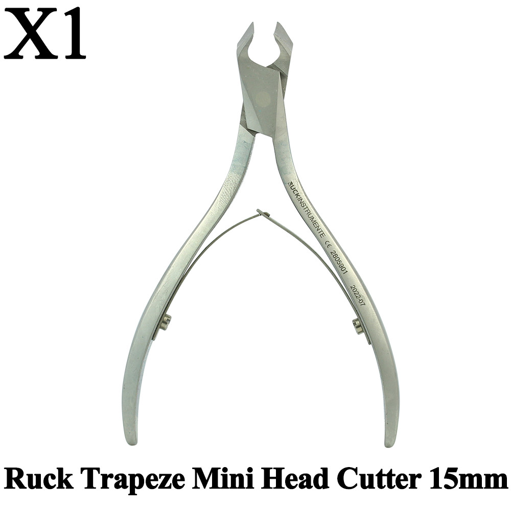 Ruck Trapeze Mini Head Cutter 15mm Professional Manicure Pedicure Plier SS Tools