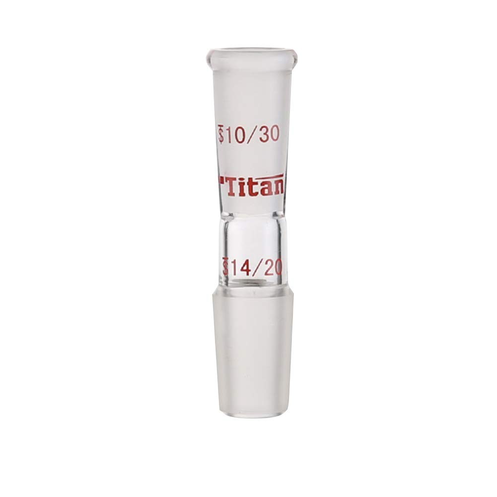 Glass Reducing Connecting Adapter from 10/30 Outer to 14/20 Inner Glass Joint…