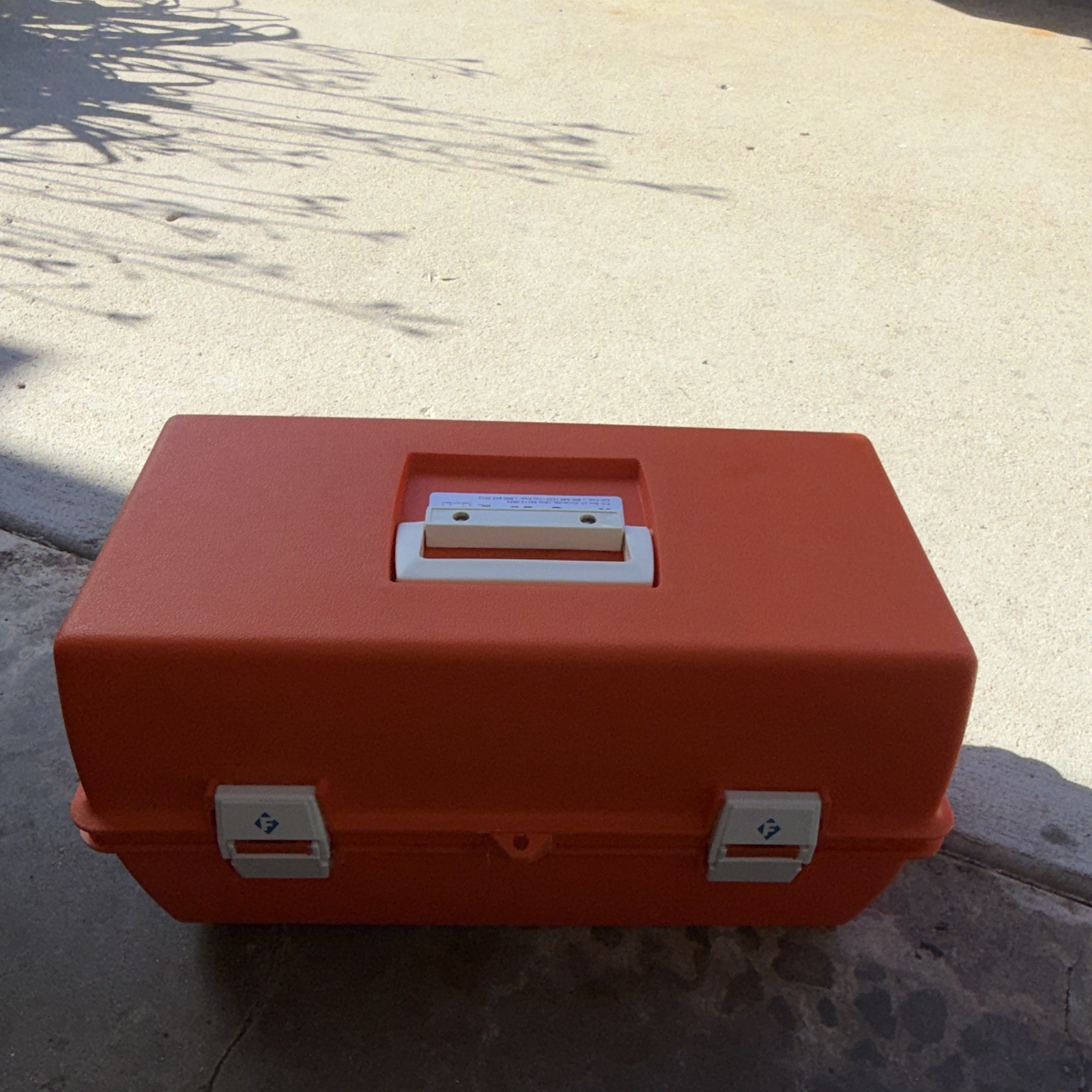 FLAMBEAU PM1872 Orange Medical Travel Case First-Aid EMT or Fishing Tackle Box