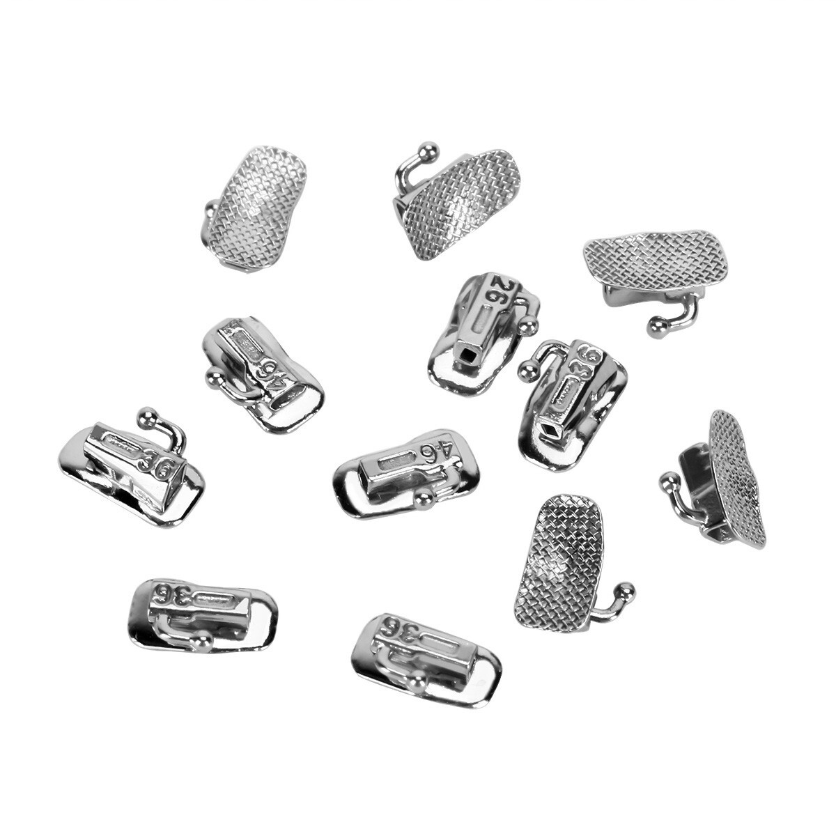 Dental Ortodoncia Tubos bucales de Roth 022 1er Molar Bondable Non-Convertible