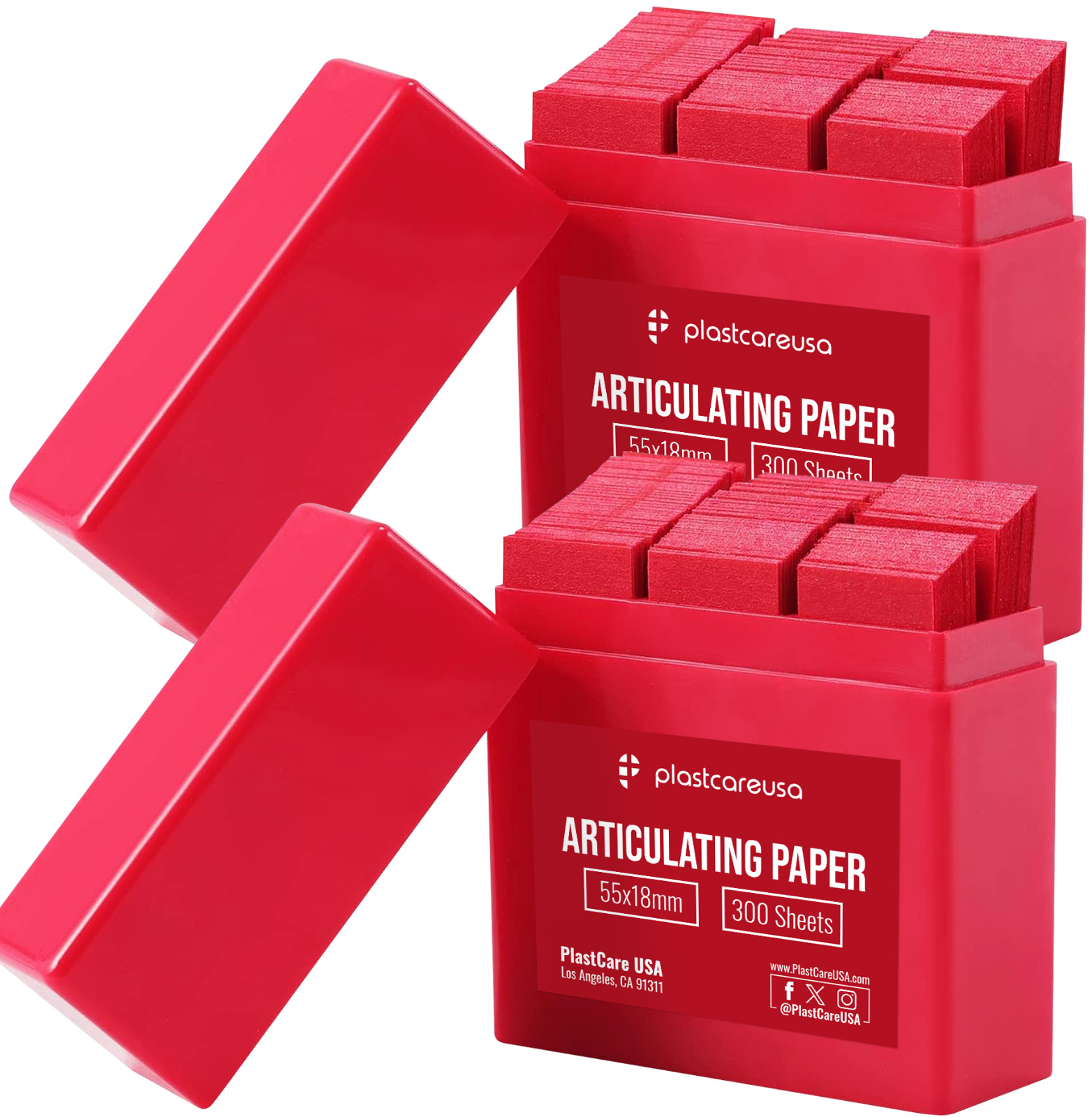 Red Articulating Paper Dental Ultra Thin Occlusal Contact Marking, 2 Boxes (600)