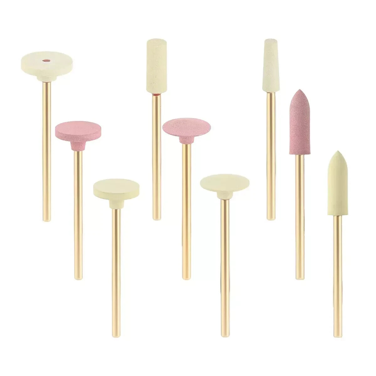 4 Types Dental Ceramic Rubber Diamond Bur Zirconia Grinding Polishing RA /HP