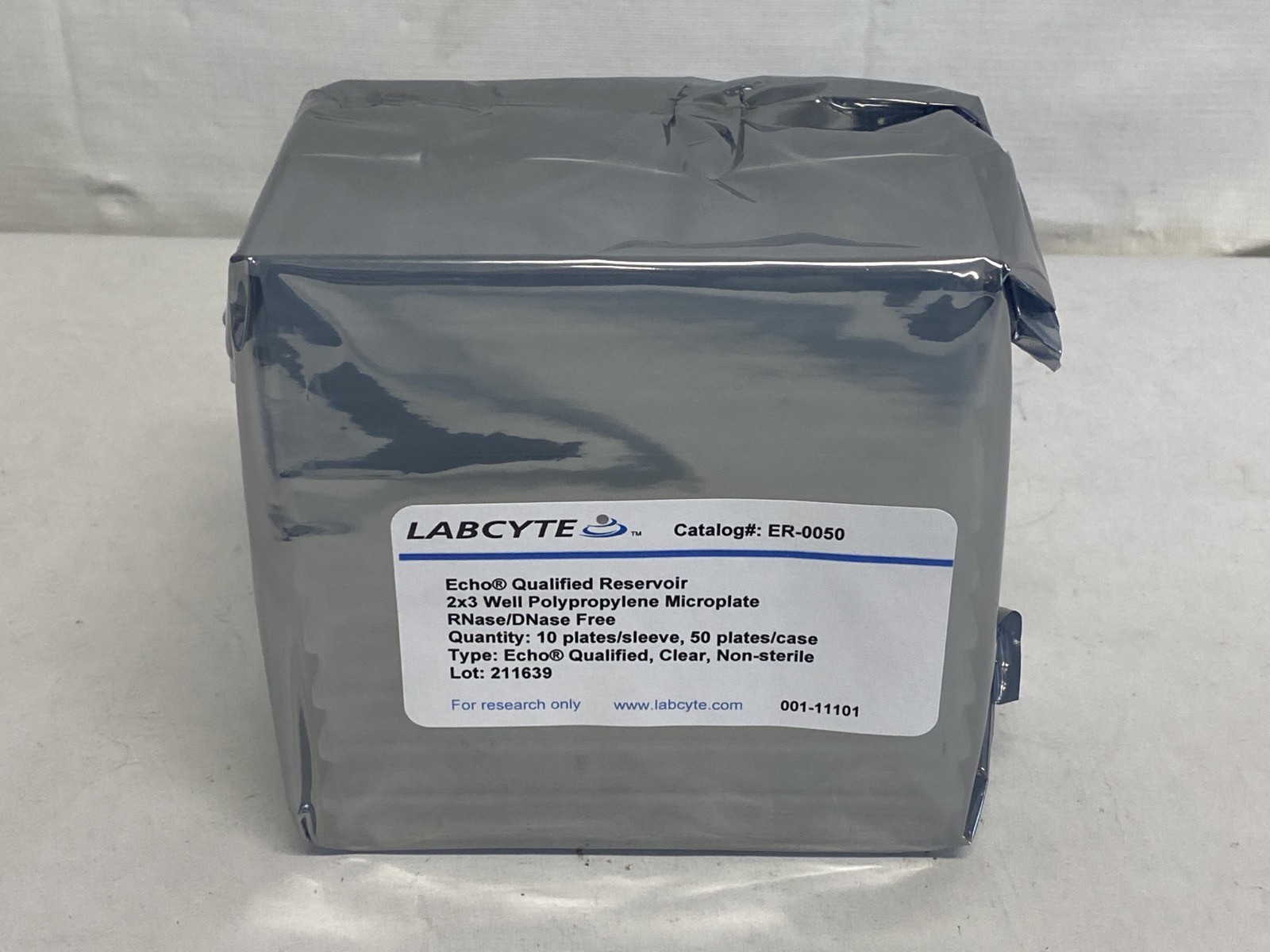 (50) LABCYTE Echo Qualified 2×3 Well Clear PP Microplates Amine Coating ER-0050
