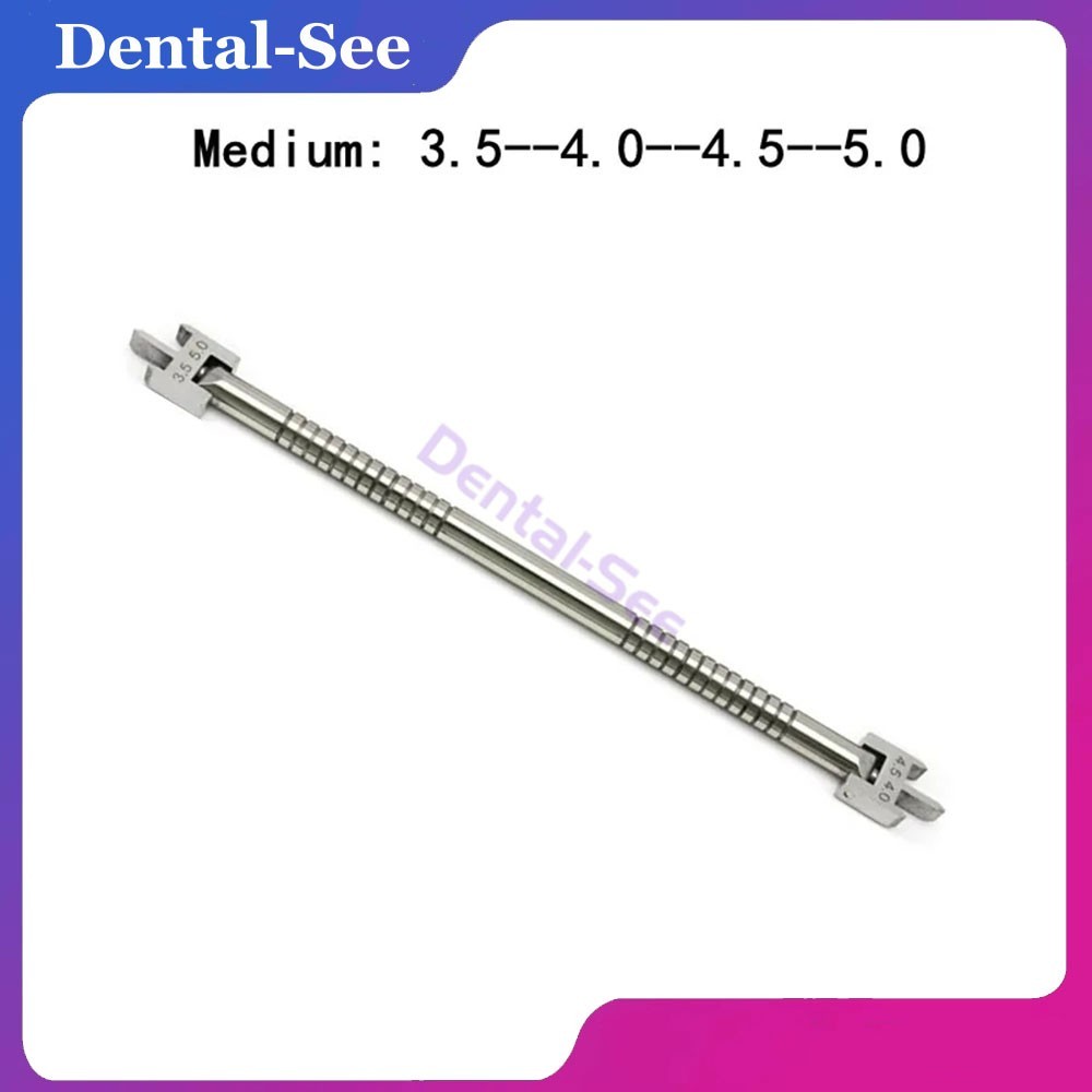 Dental Orthodontic Bracket Gauge Locator Positioning Movable Head Adjustable