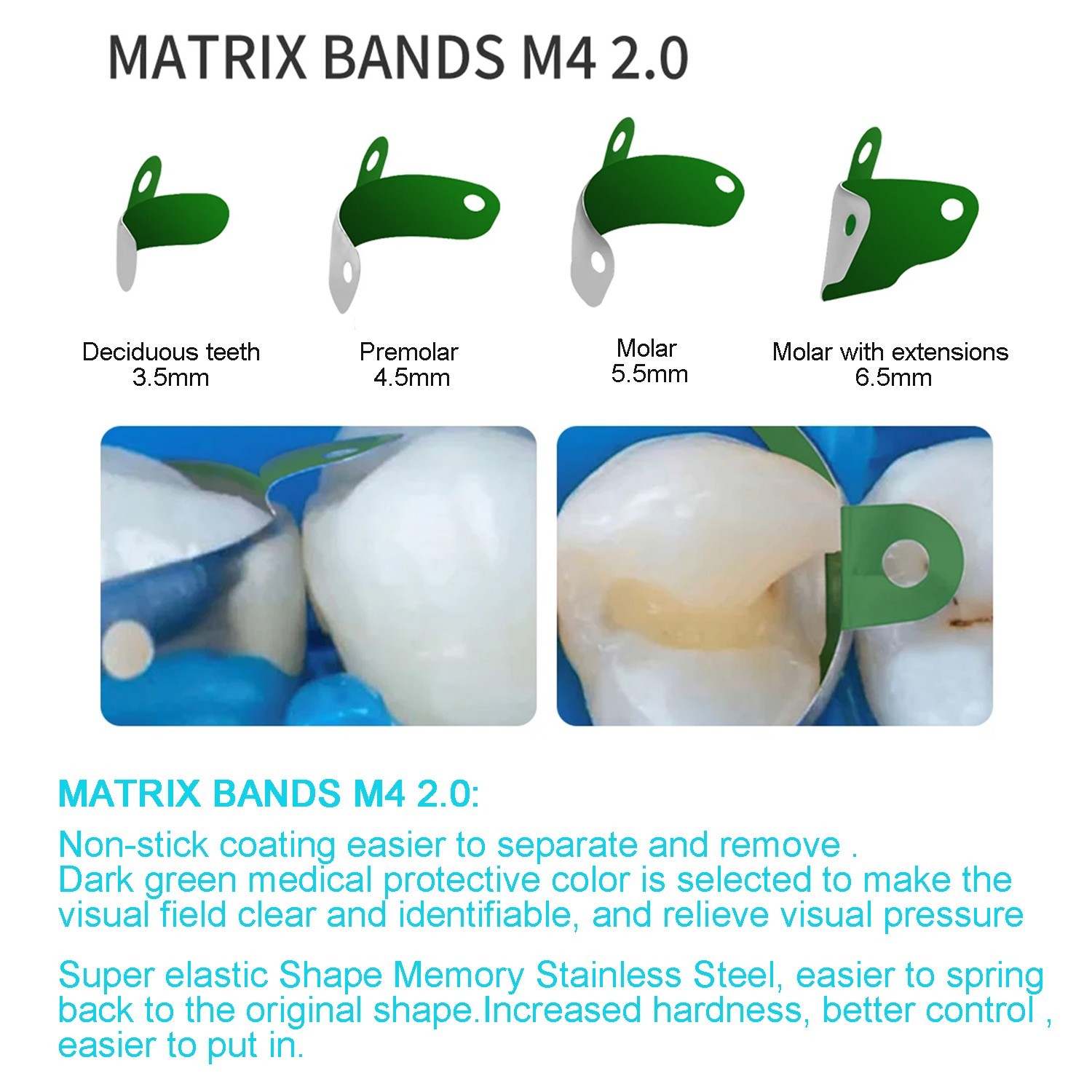 Dental Matrix Bands Clamp Ring Sectional Matrix System Wedge Plier Repair Kit C3
