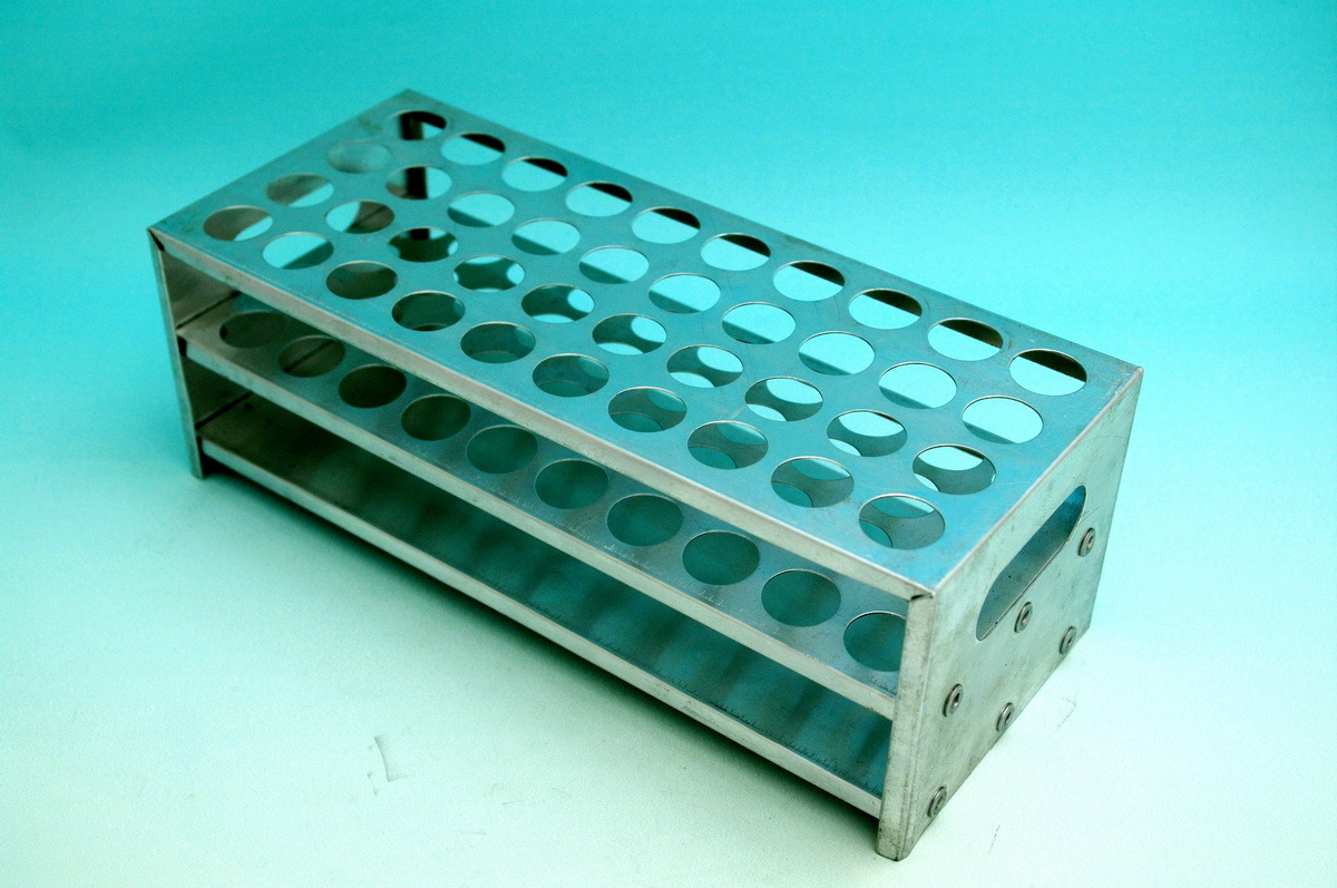 lab aluminum test tube rack 24 tubes Φ32mm new