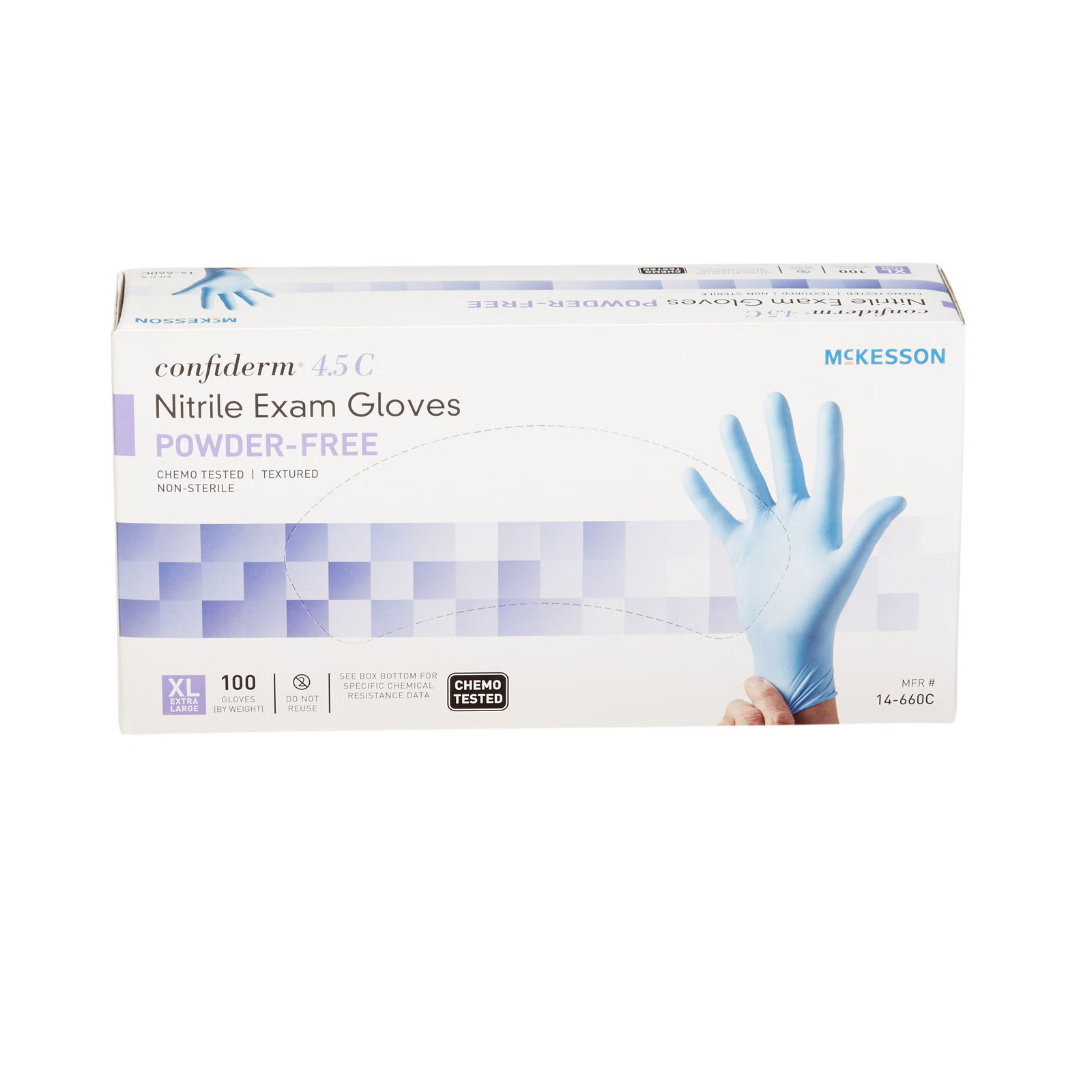 McKesson Confiderm Nitrile Exam Glove – 100 per Box