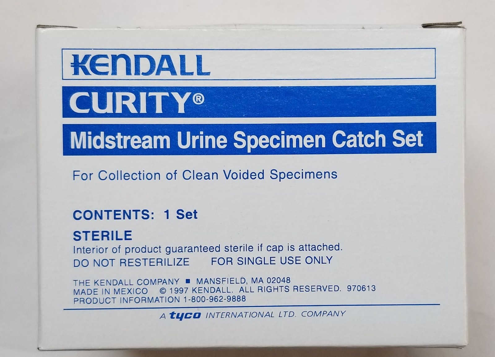 Kendall Curity Midstream Urine Specimen Catch Set / Cup Ref 24000