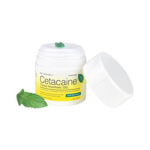 Cetylite 0221 Ceta-cai-ne Oral To-pical Gel 14% Cool Mint Flavor 32 Gm Jar