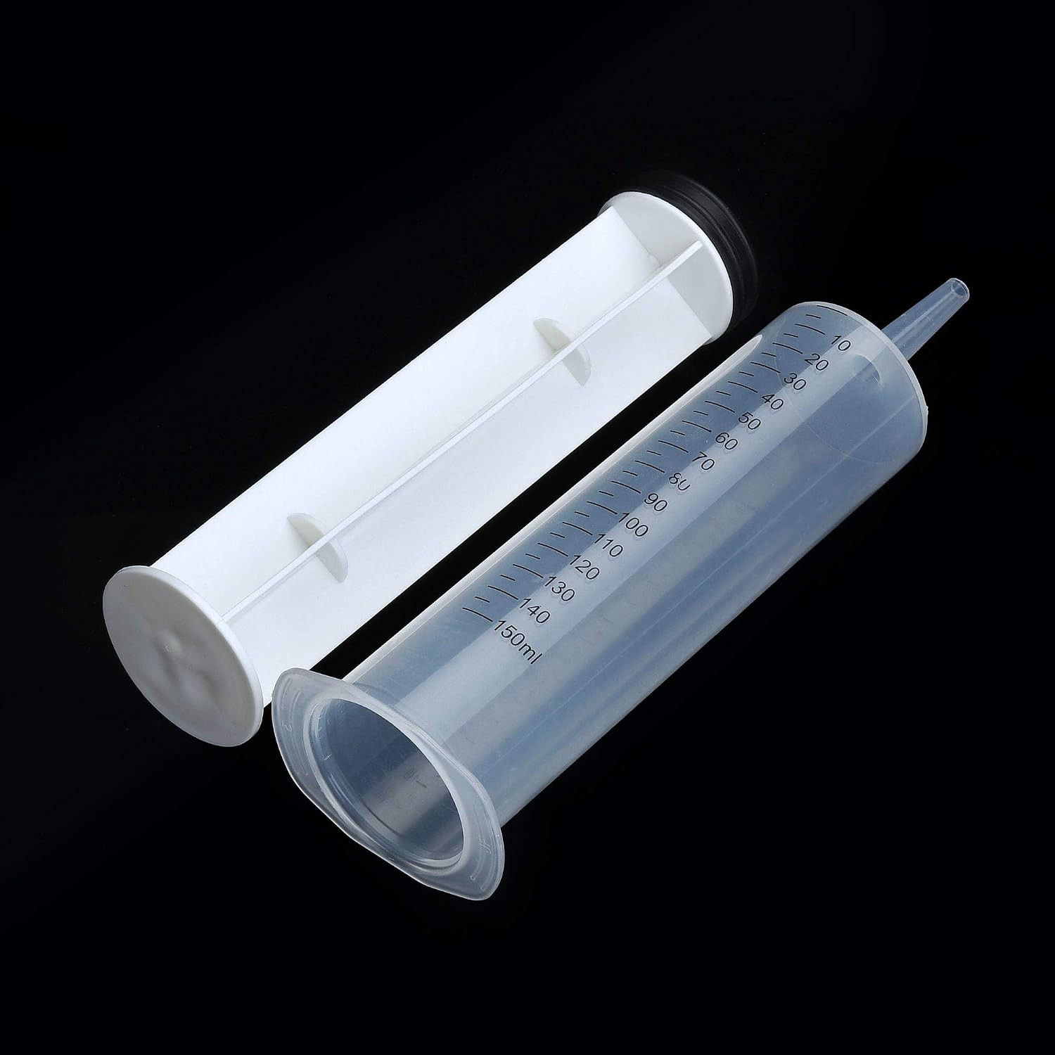 4 Pack 150ml Syringe with Tip Adapter Large Plastic Garden Industrial…