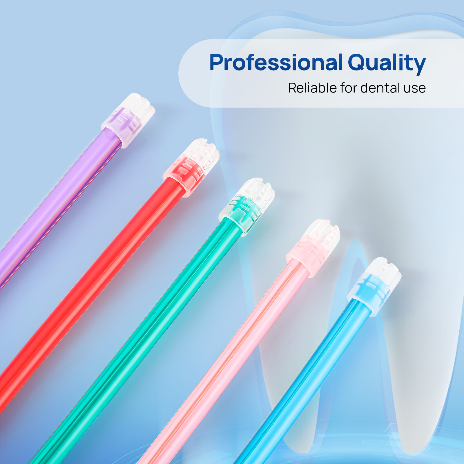 JMU Dental Saliva Ejectors Medical Grade Latex Free Evacuation Suction Tips