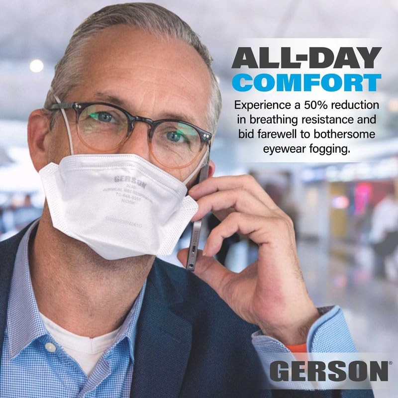 FDA Cleared Sugical N95 Pouch Respirator (3230+), NIOSH-Approved, Made in U.S…