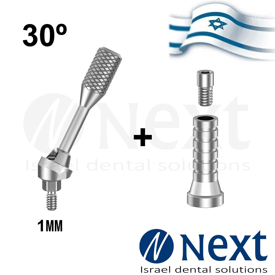 New Multi Unit angulated 30 deg 1 mm attachment titanium sleeve