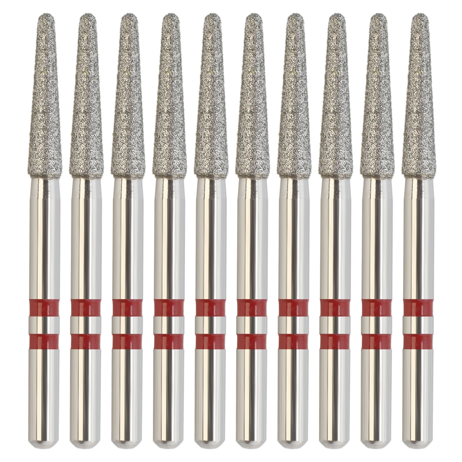 Zirconia Cutting Diamond Burs FG Z856/018F Round End Taper Fine Grit Dental