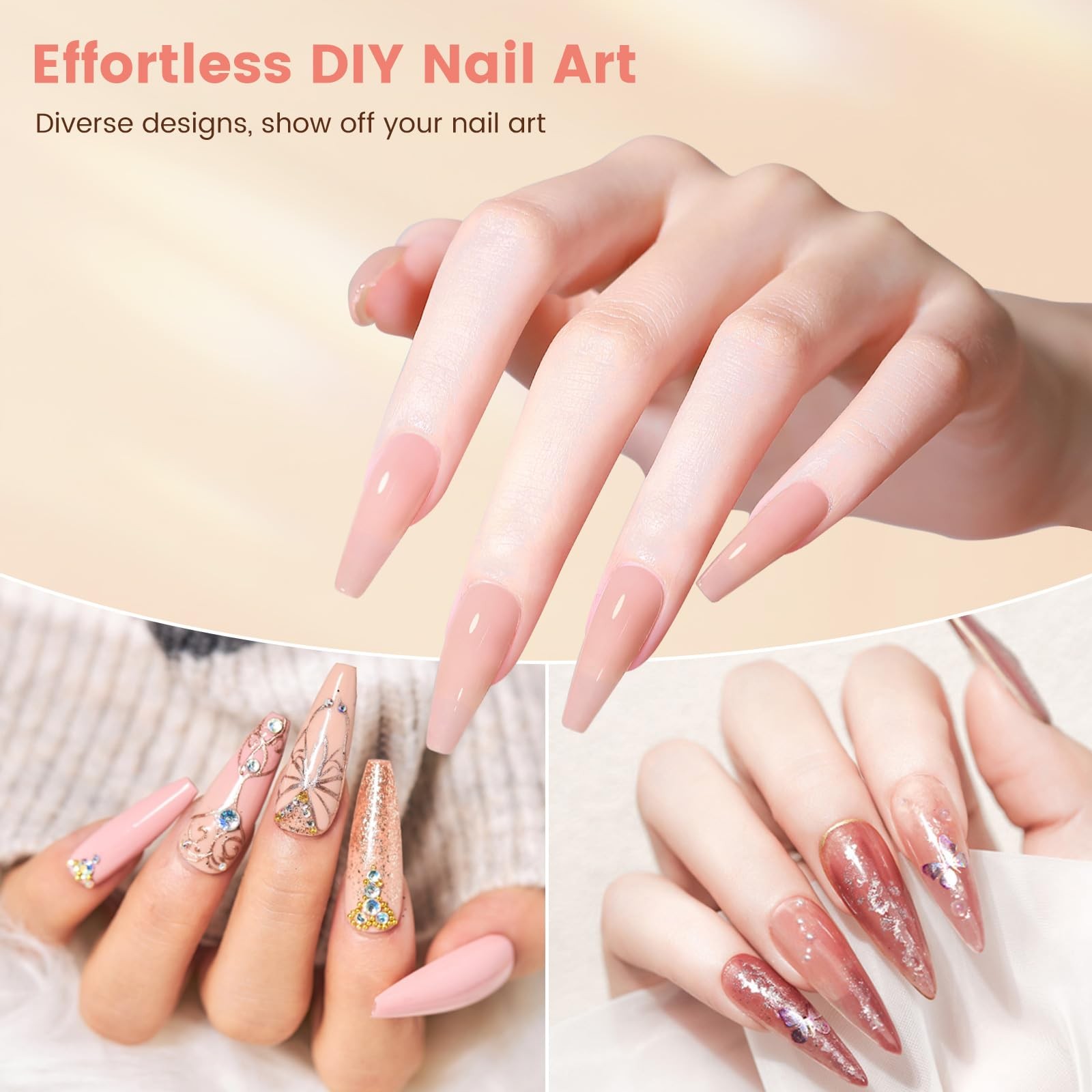 Wilfniee Nail Kit For Beginners Everything Practice Nail Hand Acrylic Set