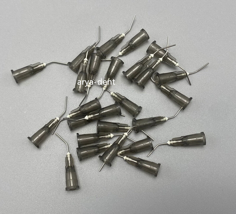 Dental Acid Etch Flow Prebent Needle tip for Irrigation Dispensing Syringe Tips