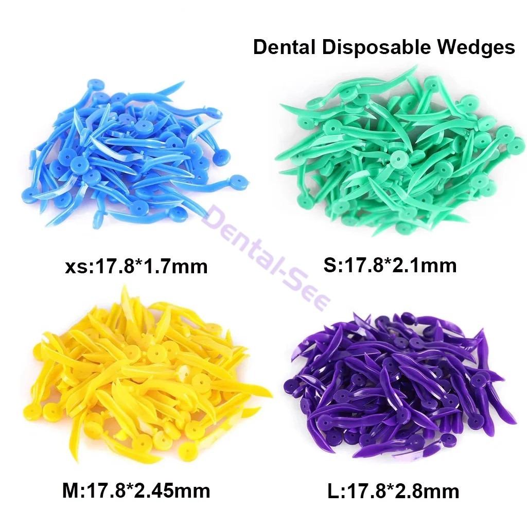 Dental Plastic Wave Shape Dental Wedges Teeth Wedge Tooth Gap Disposable