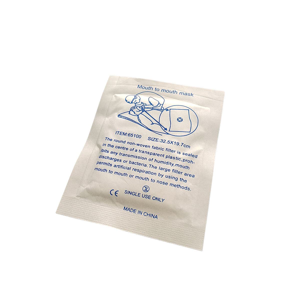 1000pcs CPR Resuscitation Face Shield with Filter First Aid Resus Mask