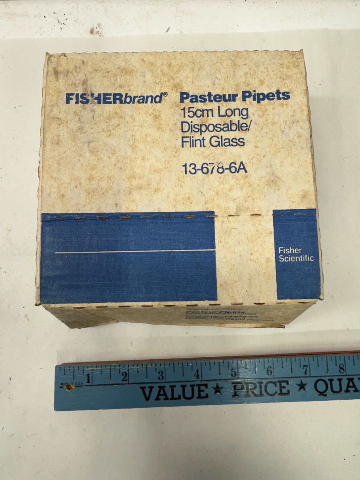 Fisherbrand 15cm Disposable Flint Glass Pasteur Pipets #13-678-6A Approx. 45