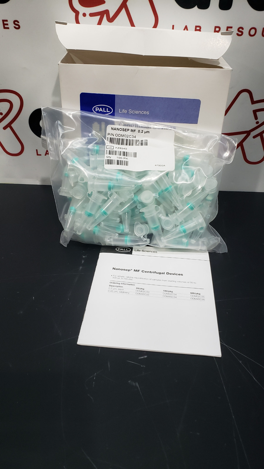 Pall Nanosep MF Centrifugal Devices 0.2 µm ODM02C34 (Partial Box)