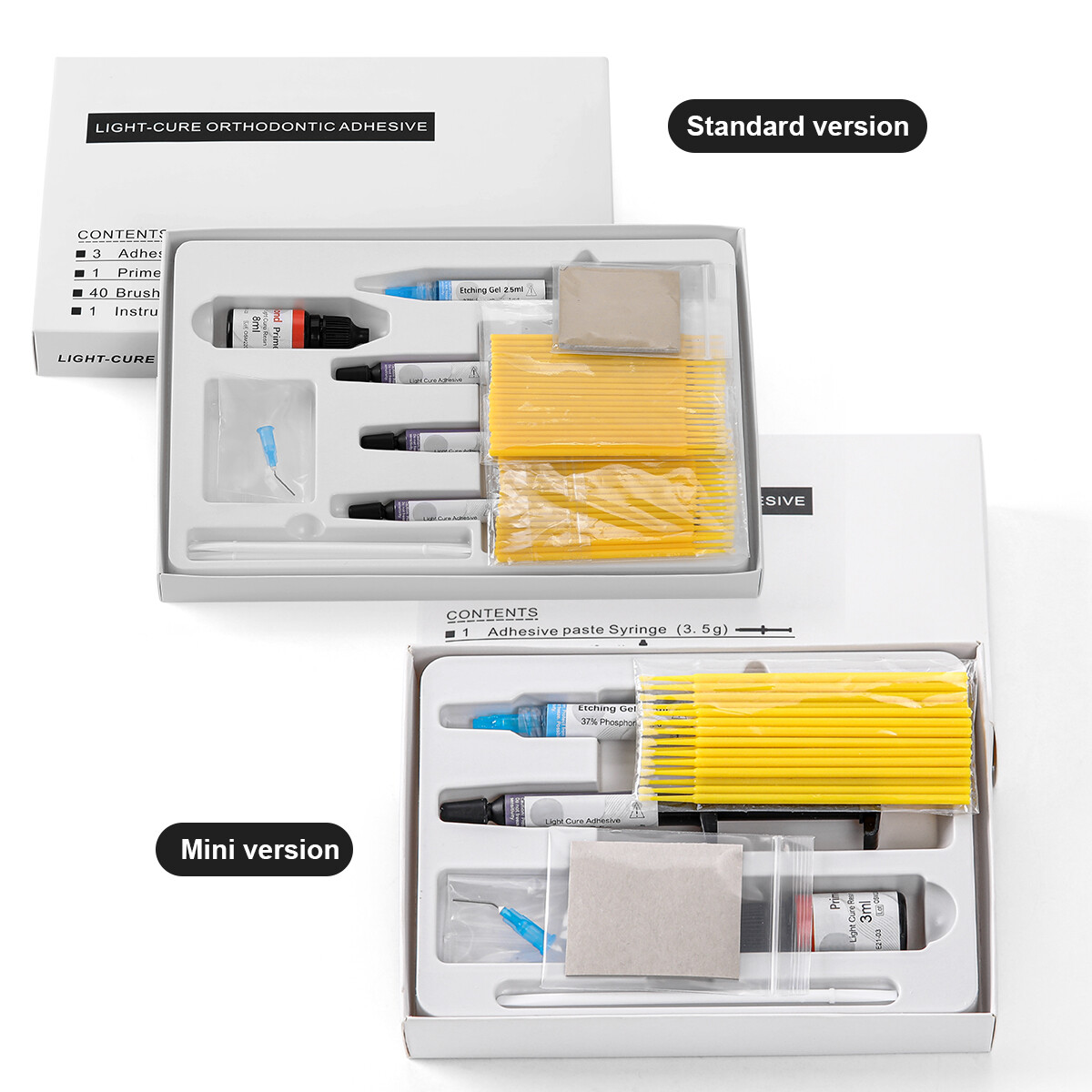 Dental Ortho Bracket Braces Glue Bonding System Light Cure Primer Adhesive Kit