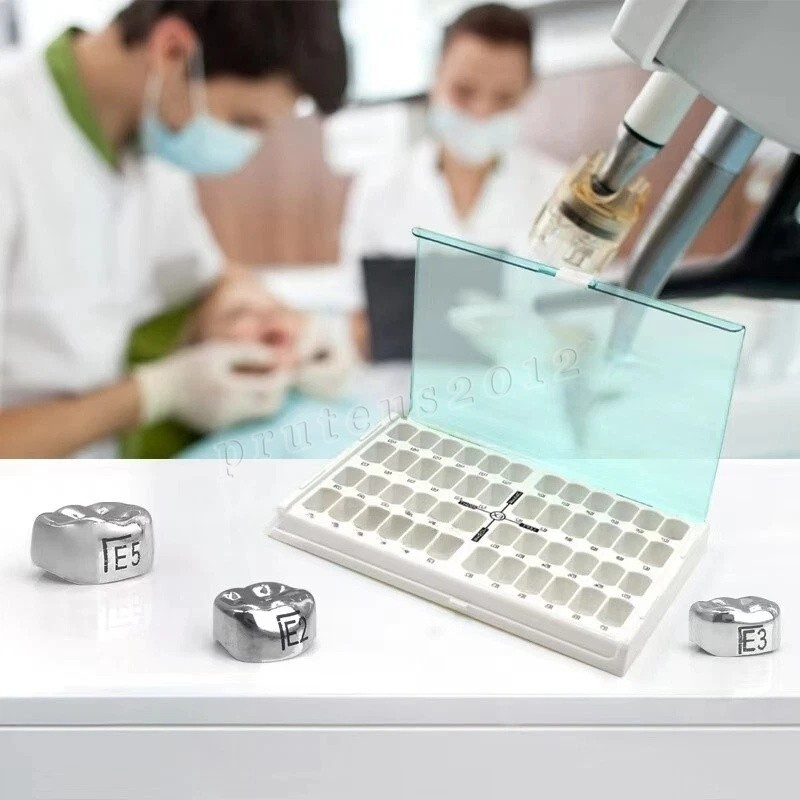 Dental Material Children’s Stainless Steel Baby Teeth Prefabricated Crown 48/Box