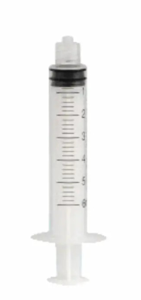 Unipack Medical Luer Lock Irrigation syringes – 6CC Syringes 100OCS/BAG