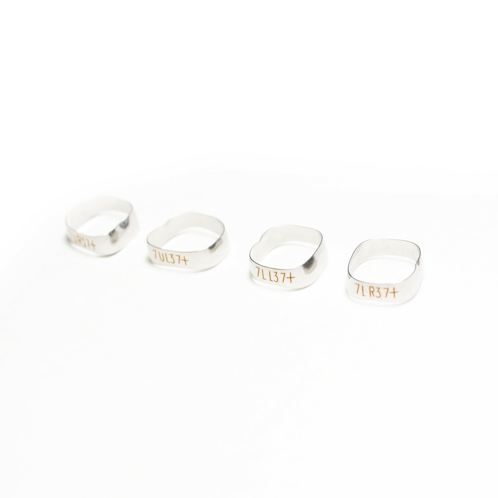 J&J Ortho™ Orthodontic #7 Second Molar Band Quadrant (4/pk) Optional Size