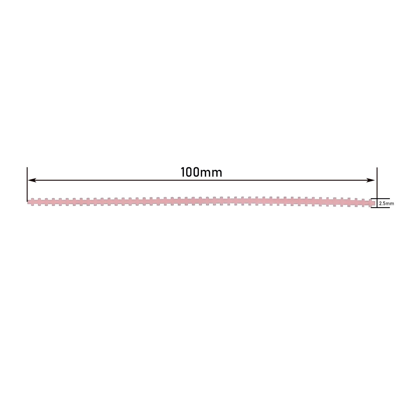 10PCS Implant Connector Titanium MU Wires Pink Overdenture Strengthener Plate