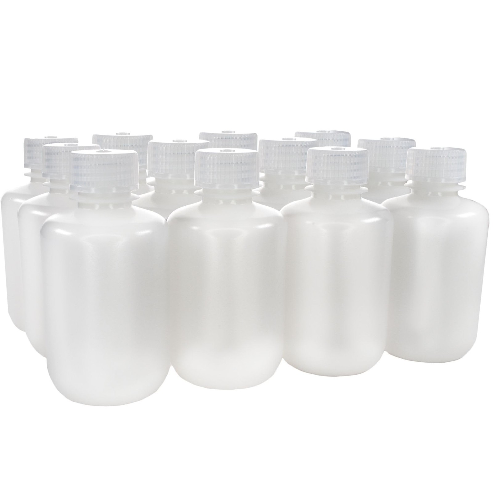 EISCO – Pack of 12, 125mL Narrow Mouth HDPE Translucent Reagent 4.2 Ounces