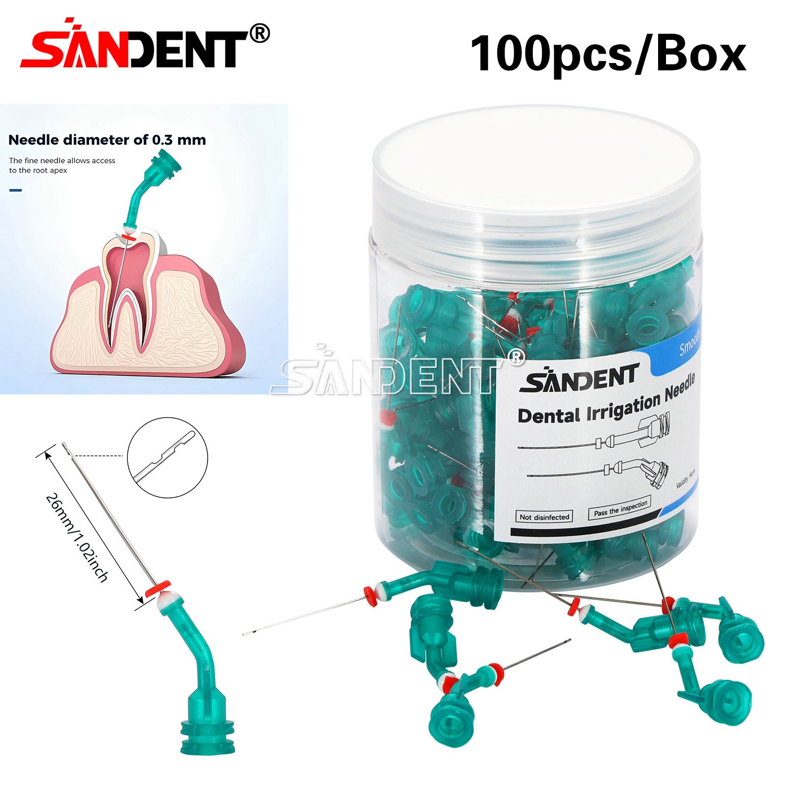 Dental Aspirator Endo Root Canal Rinsing Tip Irrigator Irrigation Needle Tips