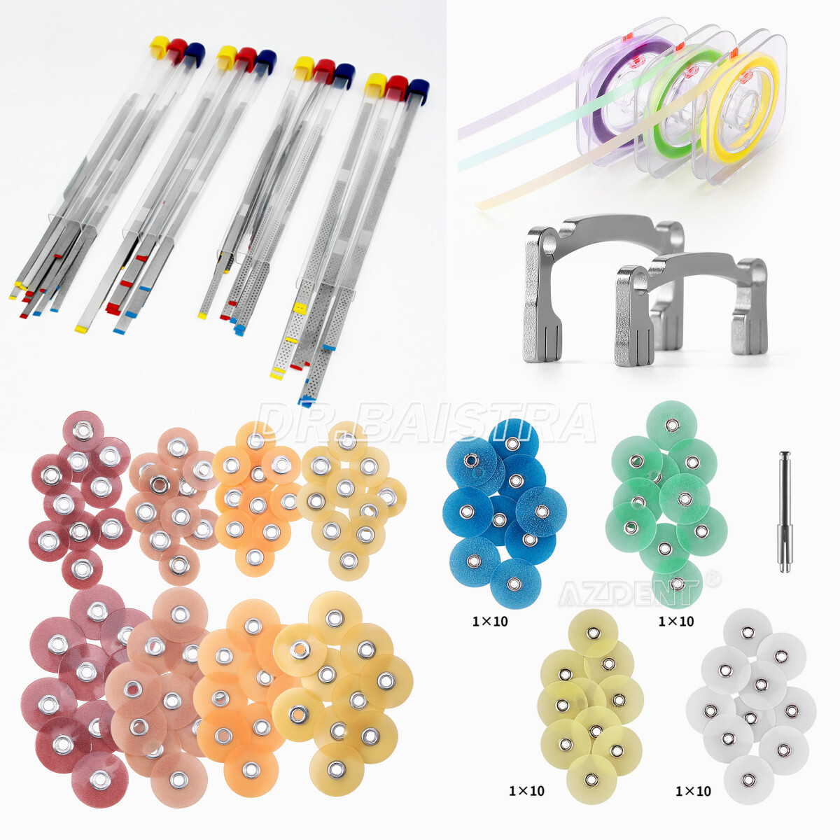 Dental Soflex Superfine Composite Polishing Discs/Saw Polish Discs Strips/Holder
