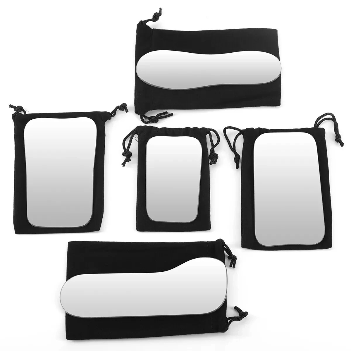 5/ Dental Orthodontic Mirror Photography Double-Sided Mirrors Glass Reflectors