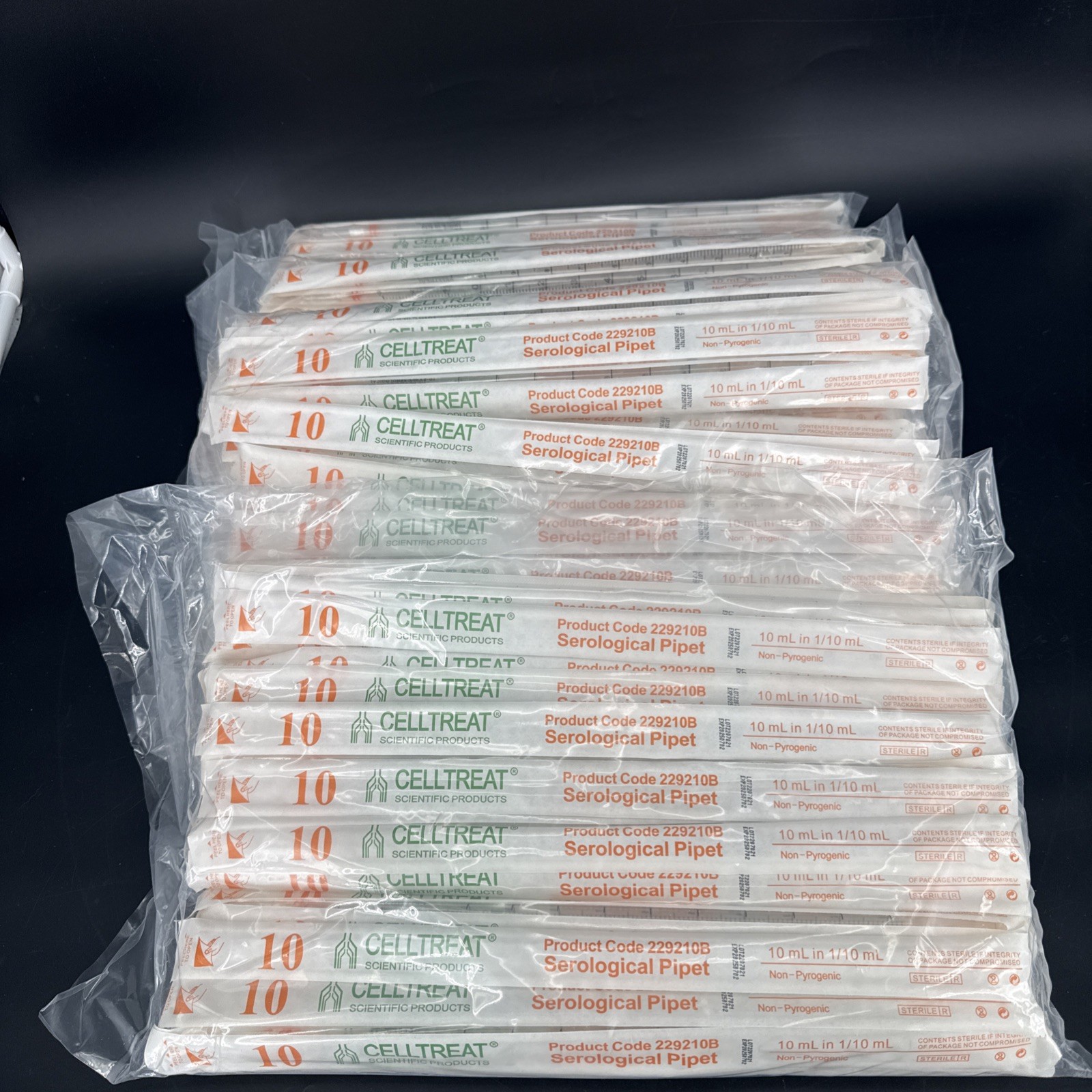 CELLTREAT 10mL Serological Pipet 200 Individually Wrapped Sterile #229210B NEW