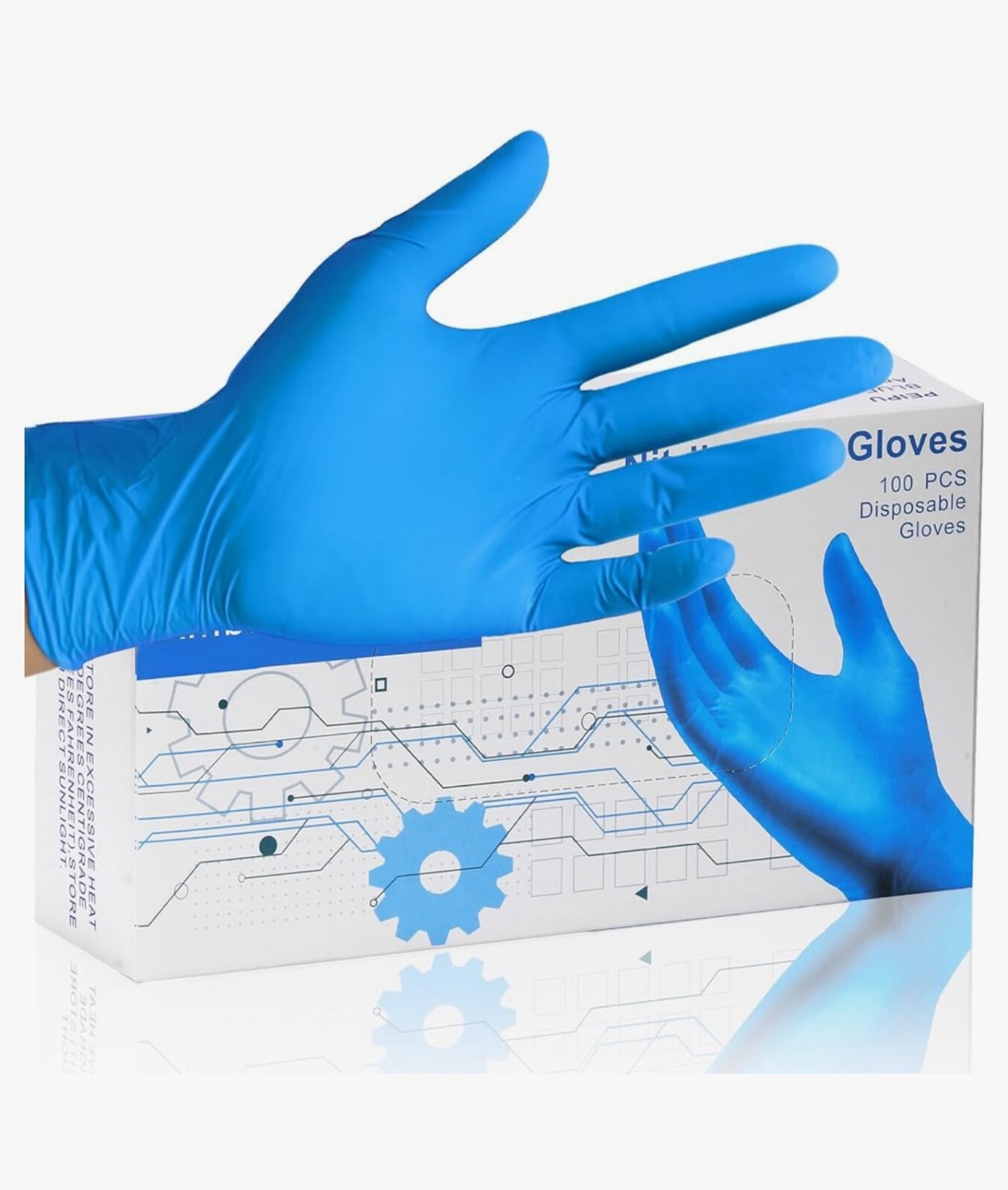 PEIPU Nitrile Exam Gloves Disposable Gloves，Powder Free, Cleaning Service…