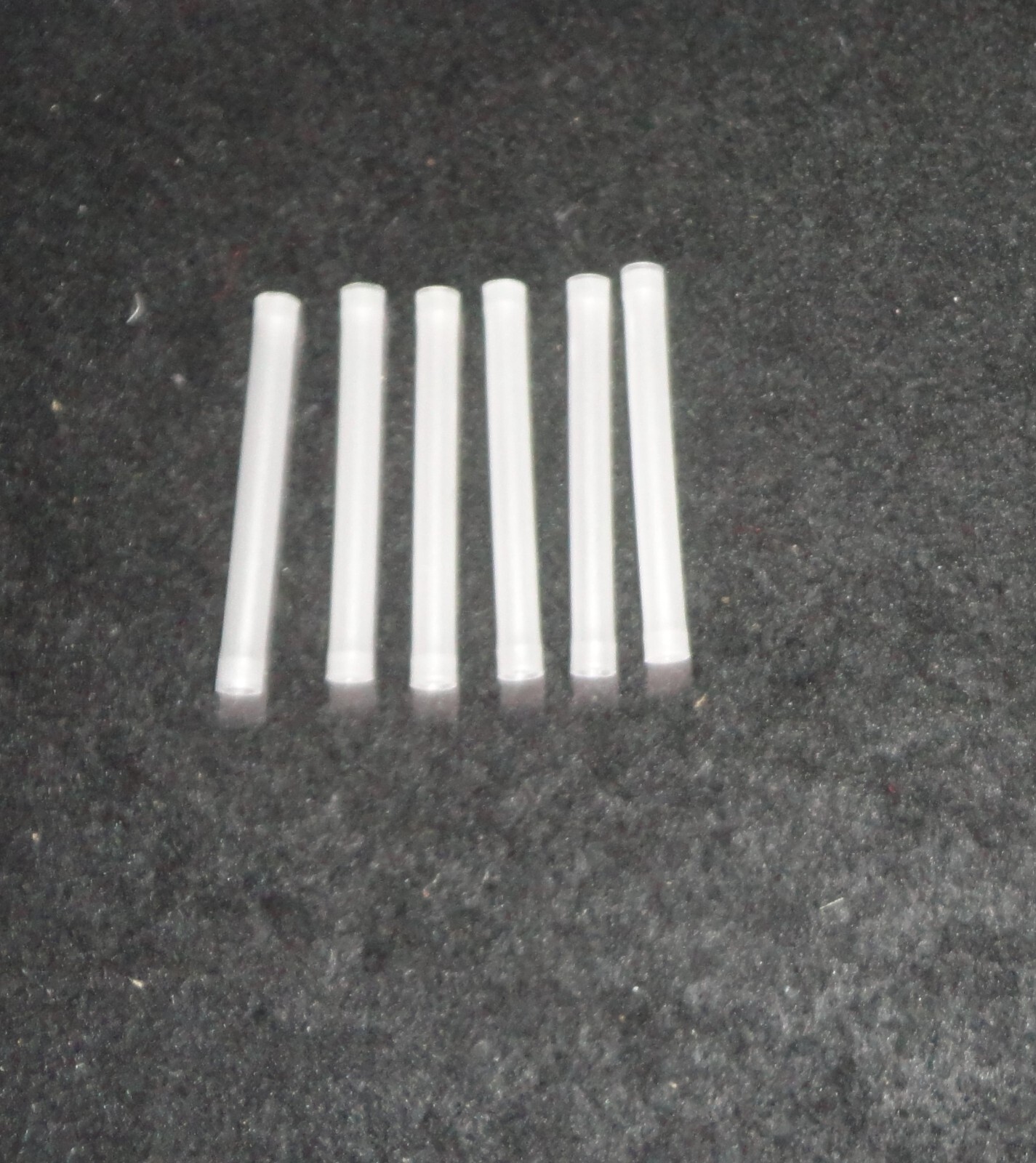 LOT OF SIX 99.95% HIGH PURITY TRANSLUCENT POLYCRYSTALLINE ALUMINA TUBE No.: 433