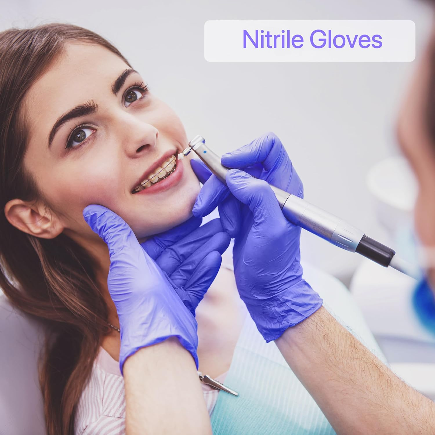 Nitrile Gloves Disposable Cleaning Powder Free Latex Free Non-Sterile Protective
