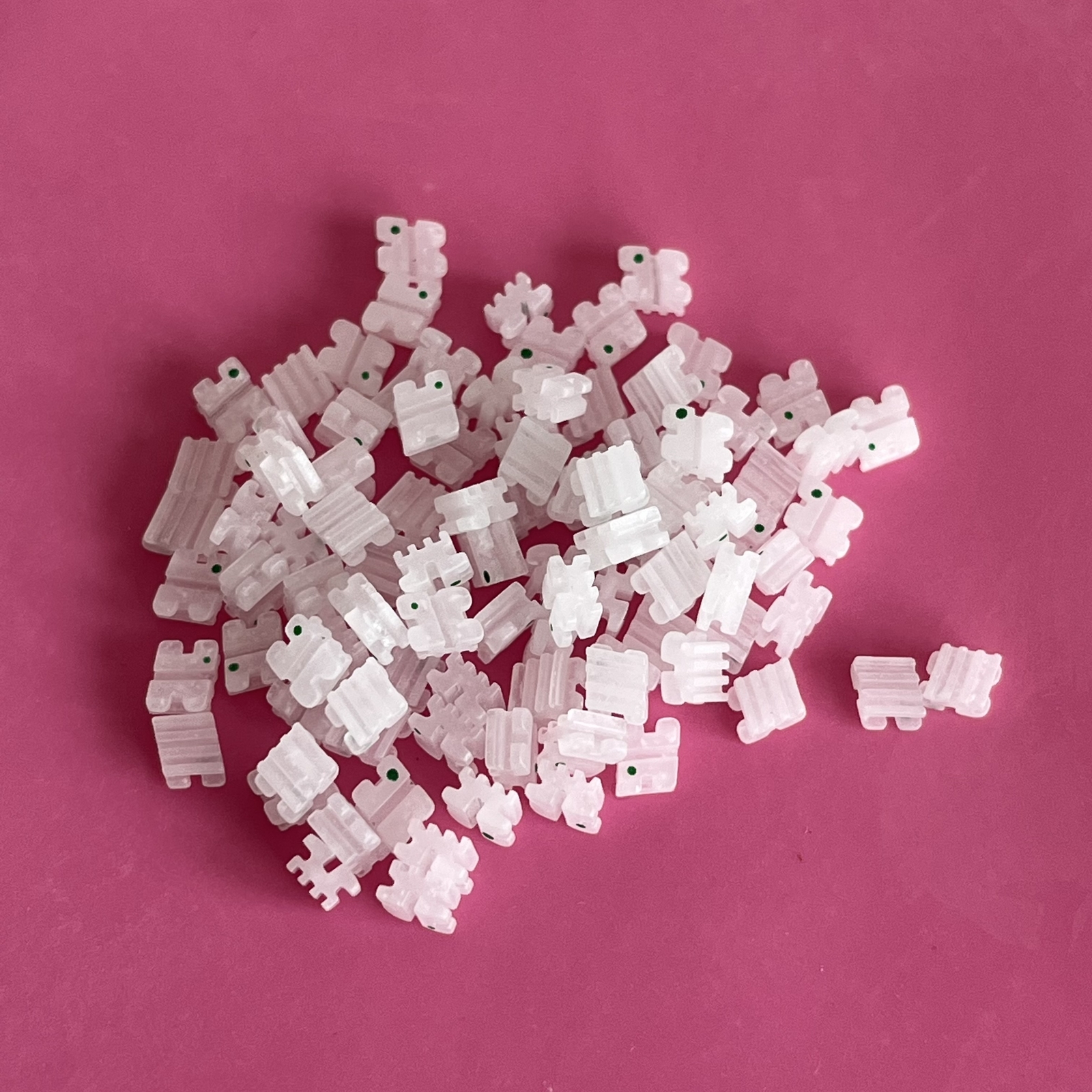 100Pcs Dental Orthodontic Ceramic Bracket Mini Roth 022 345 Hooks Braces In Bulk