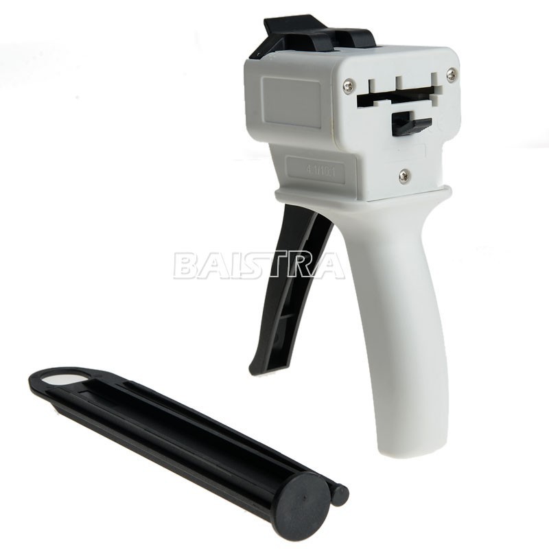 Dental Impression Mixing Dispensing Gun 50ml Kit Dispenser Gun 1:1/2:1 10:1/4:1