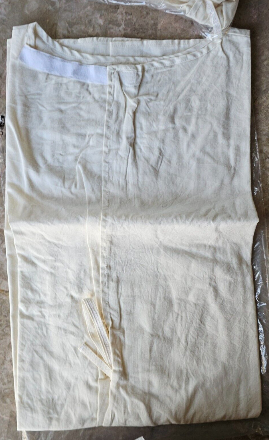 Lot of 6) Reusable Patient/Procedure Gowns Cotton Blend L One size fits all