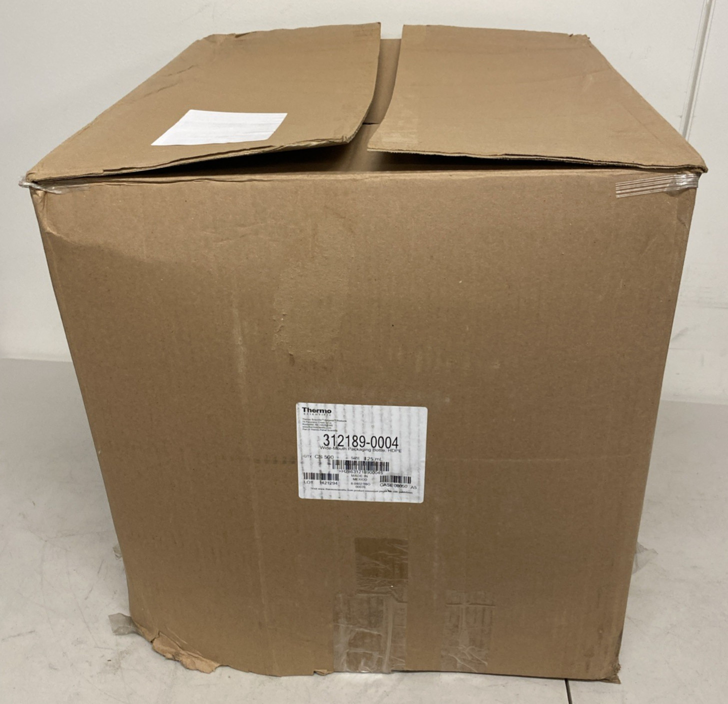 NEW (500) Nalgene Packaging Bottles 125ml 4oz Wide Mouth HDPE Thermo Scientific
