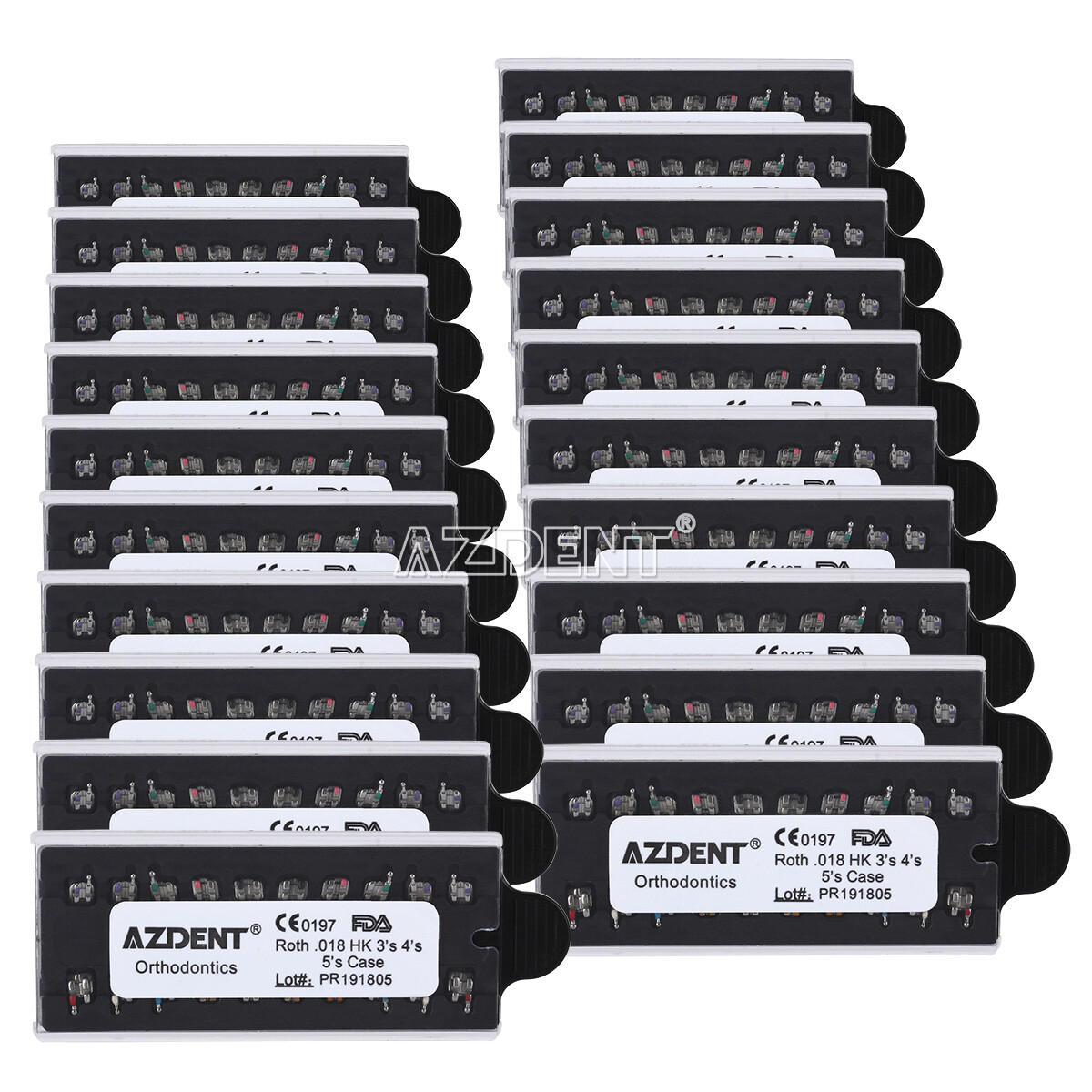 AZDENT Dental Orthodontic MIM Bracket Braces Mini Roth/MBT 018/022 20pcs/Kit