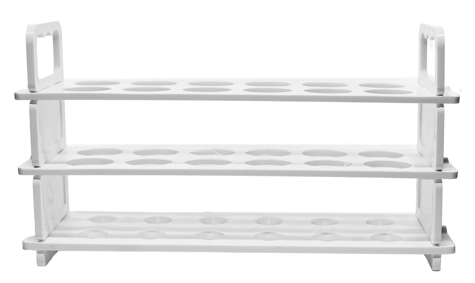 Polypropylene Test Tube Rack Accommodates 12 Tubes Up To 22mm 9 Inch Wide
