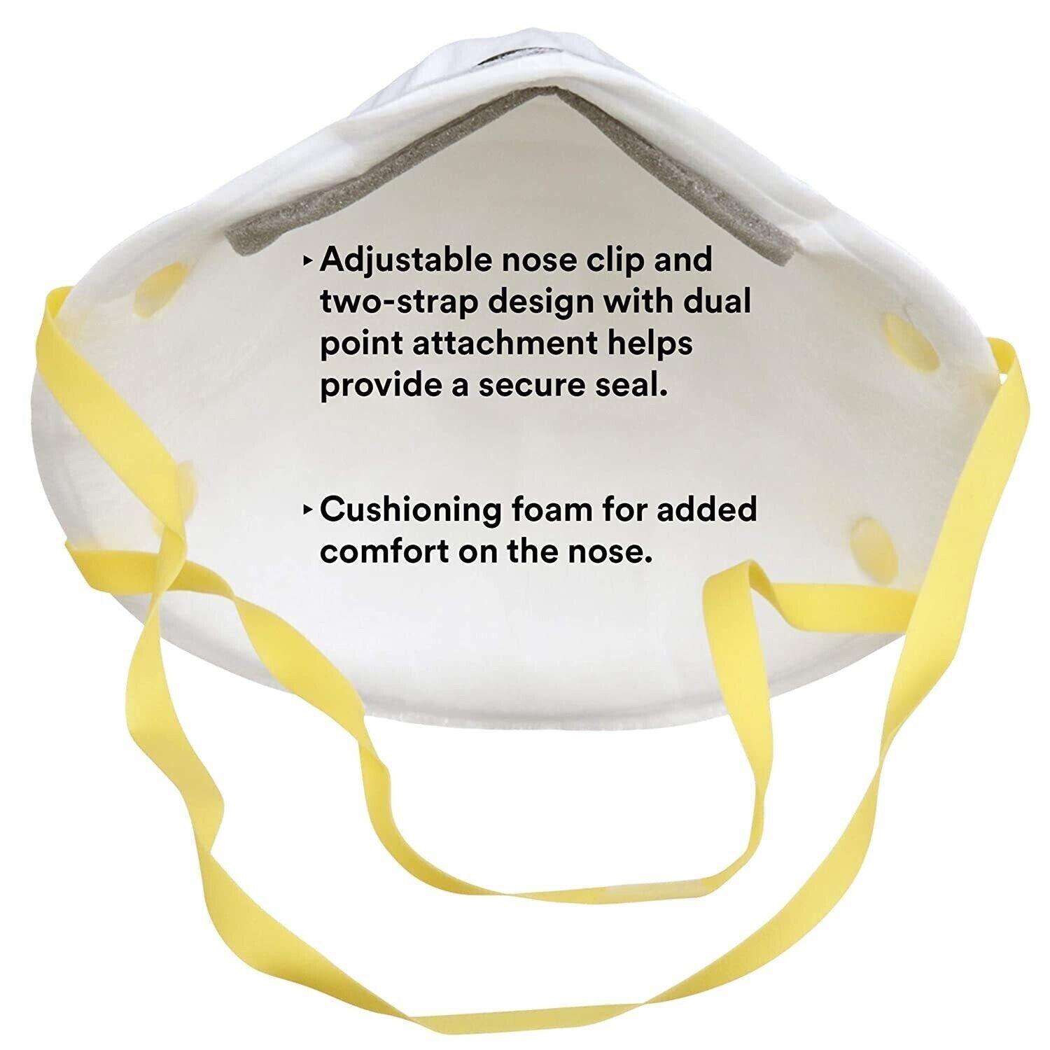 2 Pack 3M Performance 8210 Plus N95 Particulate Paint Prep Respirators Free Ship