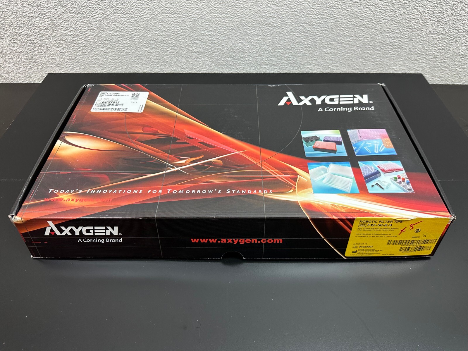 Corning Axygen REF C62991 PN FXF-50-R-S 96-well tips 30µL Clear Filtered Sterile