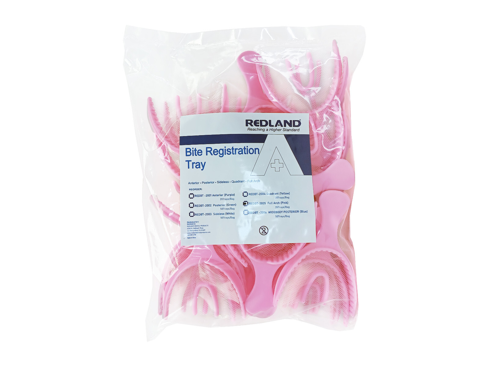 REDLAND Dental Disposable Bite Registration Trays All Sizes (Premier Type)
