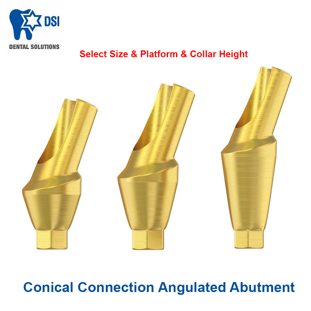DSI Dental Angulated 25°/ 15° Anatomic Adapter Head Conical Connection RP NP