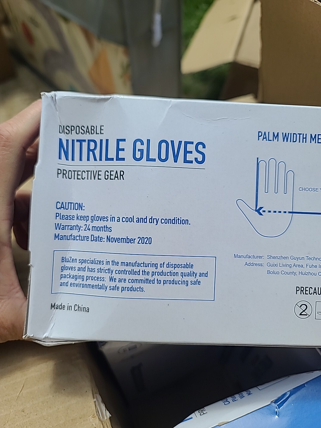 BLUZEN Disposable Nitrile Gloves Premium Extra Strong Powder/ Latex Free 1000 pc