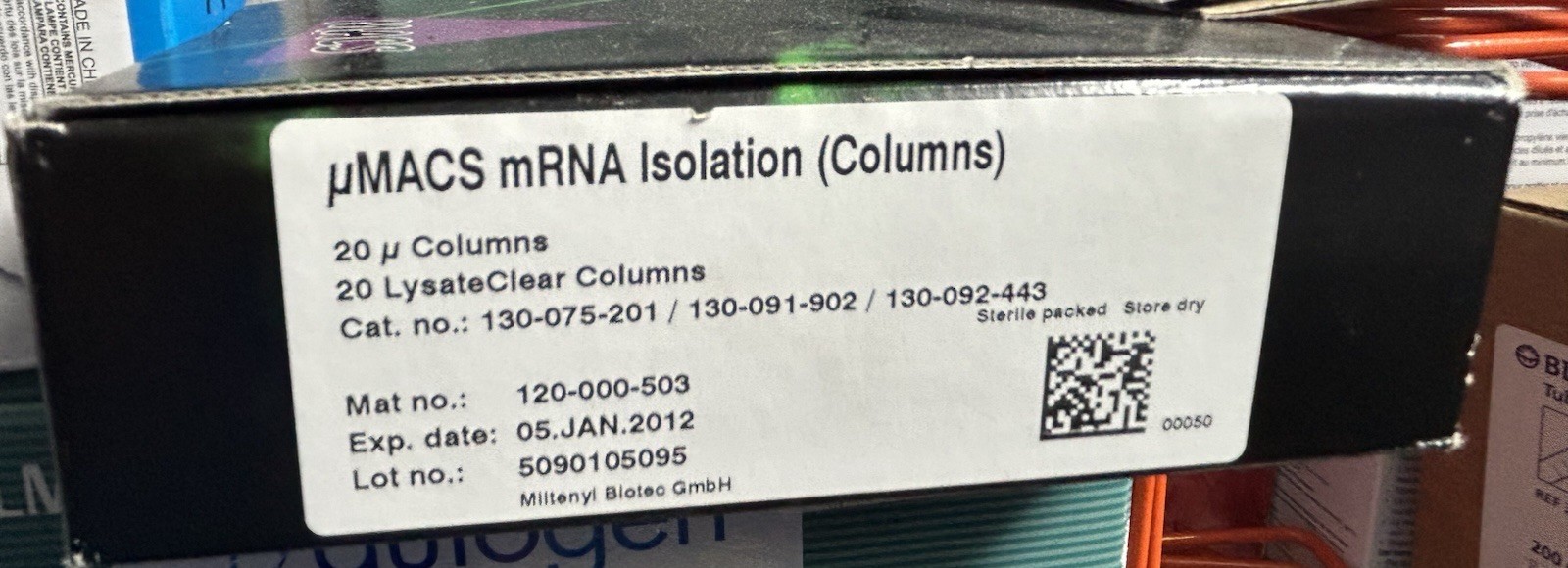Miltenyi Biotec μMACS mRNA Isolation μColumns (18) + LysateClear Columns (8)