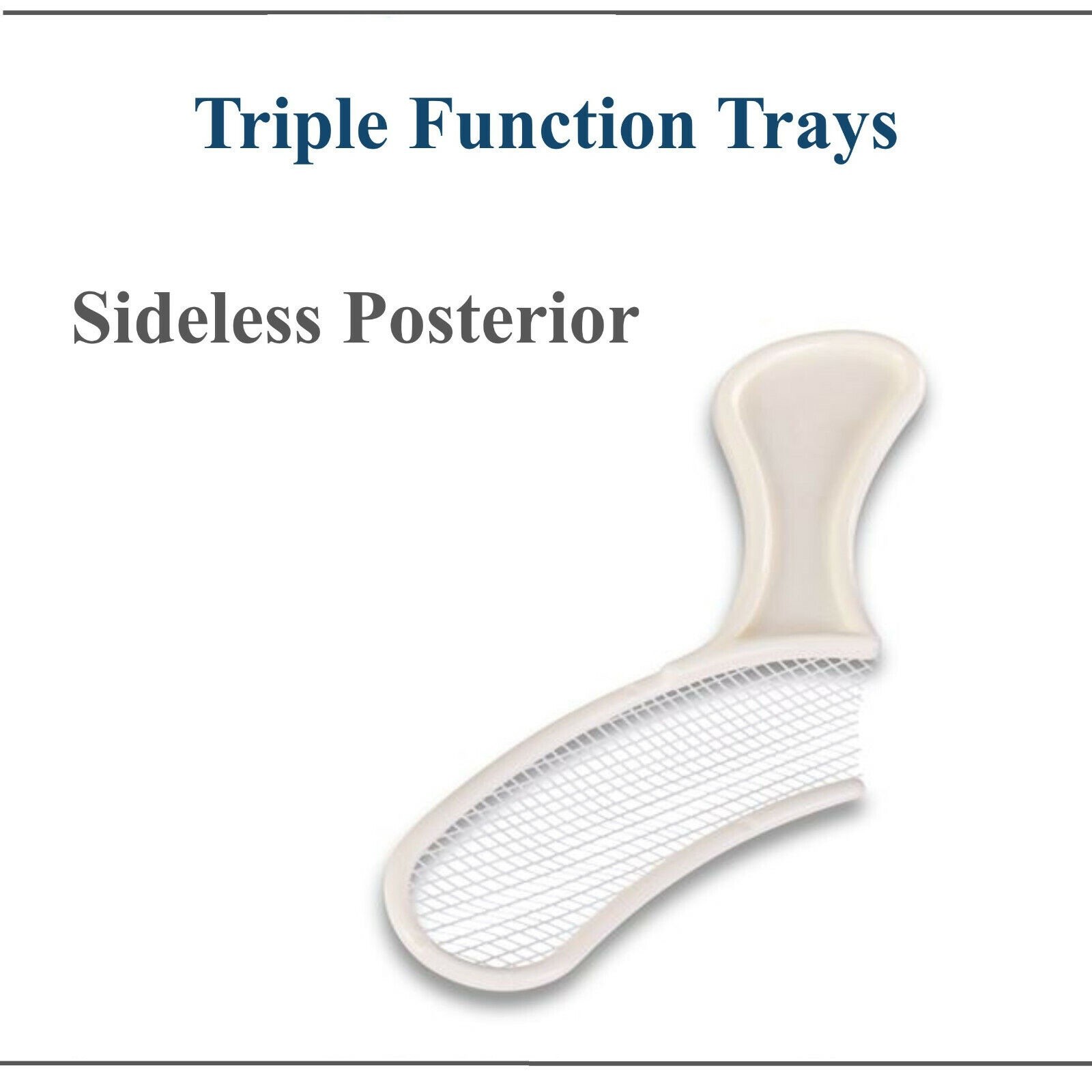 10Pcs/set Dental Plastic Disposable Impression Trays Central Supply Denture U/L